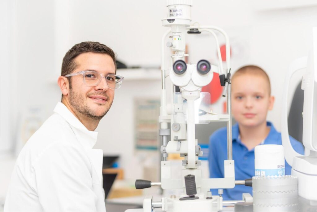 Pediatric eye examination